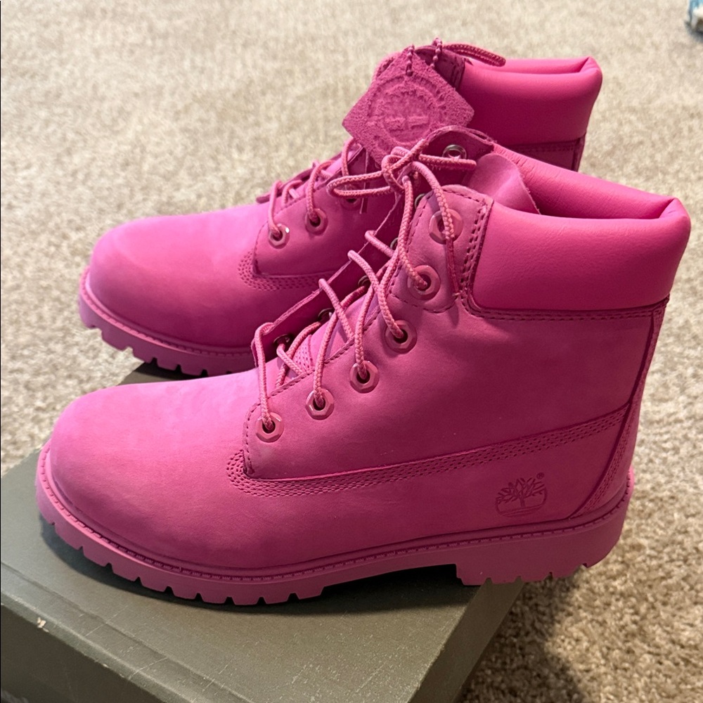 Timberland Vibrant Pink Lace-Up Boots